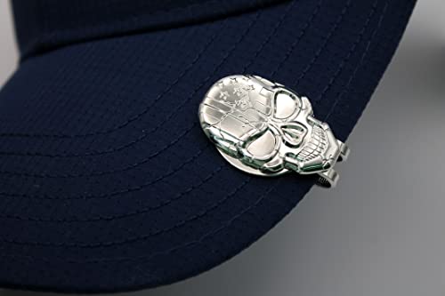 Image of Golf Ball Marker + Magnetic Hat Clip, Funny and Unique Golf Gift, Premium Quality, The Perfect for Your Favorite Golfer, Golf Accessories for Any Occasions (USA Skull)