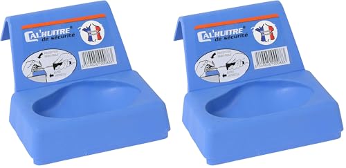 patisse 883 Cal Huîtres, Ouvre Huîtres de Sécurité Elastomère Bleu 11,5 x 7 x 3 cm (Lot de 2)