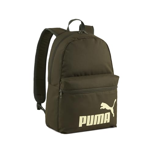 PUMA Mochila Phase, Dark Olive - Lua dourada, tamanho nico