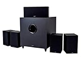 Best Home Theater System Under $500 (Buying Guide) 3 Monoprice Premium 5.1 Channel Home Theater System with Subwoofer - 100 Watt Speakers, 200 Watt Subwoofer, Black