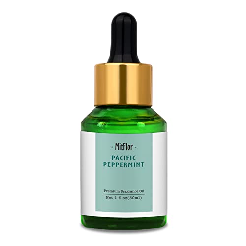 Image of Pacific Peppermint Fragrance Oil, MitFlor 30ml Single Scented Oil, Large Size Premium Fragrance Oil for Soap & Candle Making, Essential Oils for Diffusers for Home