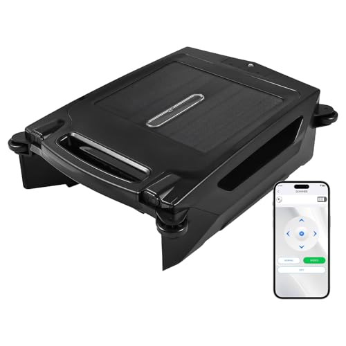 Image of Solar Powered Automatic Robotic Pool Skimmer Cleaner with APP Support, IPX7 Waterproof Pool Surface Cleaner Robot with Solar and Rechargeable Dual Mode, Automatic Pool Vacuum Cleaner