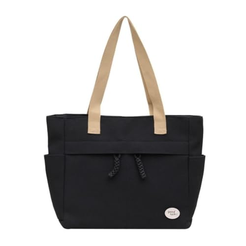 Image of Tressential Canvas Tote Bag, HandBag for Women, Multi-Pocket Design, Casual Style for Office & College