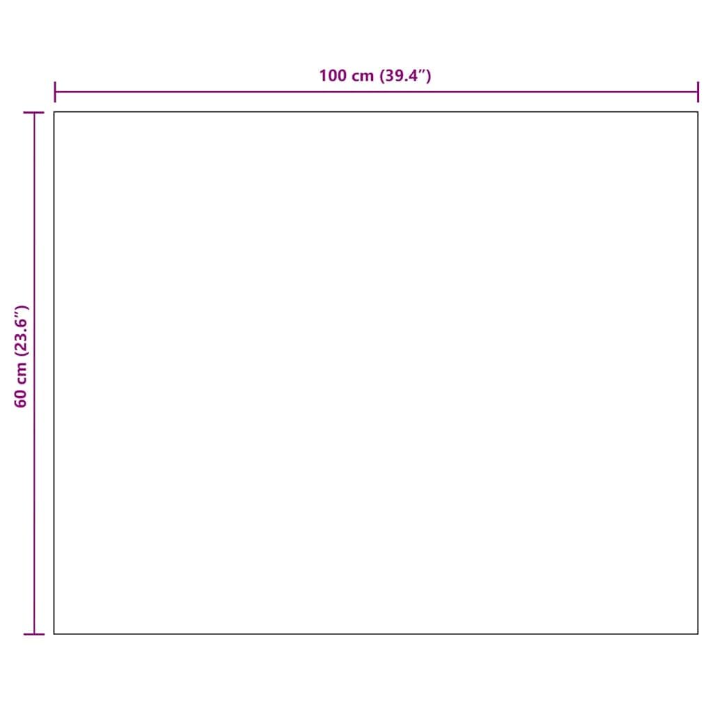 Rahmenloser Spiegel 100x60 cm Glas rechteckig für Bad Wohnzimmer Diele Schlafzimmer mit Montagezubehör, klarer Wandspiegel für Kosmetik, Schmink, Rasur und Deko