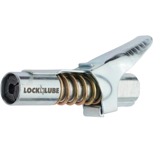 Image of LockNLube Grease Gun Coupler, Patented Locking Jaws Create A Secure, Leak-Free Seal, The Original Rebuildable Locking Coupler, Rated to 10,000 PSI