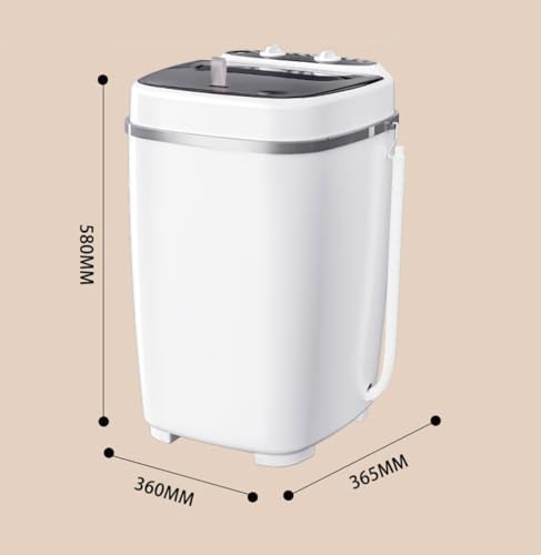 Image of Button Operated Mini Top Loading Washing Machine || Steel Drum Portable Washing Machine with Anti Bacterial Function of Blue UV Light Rotary Controller for Compact Laundry || Baby Clothes.