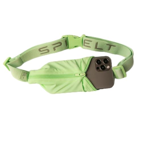 Image of SPIbelt Running Belt Original Monochromatic for Women Men, Phone Holder for Running, Running Fanny Pack, Holder for Phone, Running Waist Pack, Adjustable Waist, [Fits All Phones]. Matcha