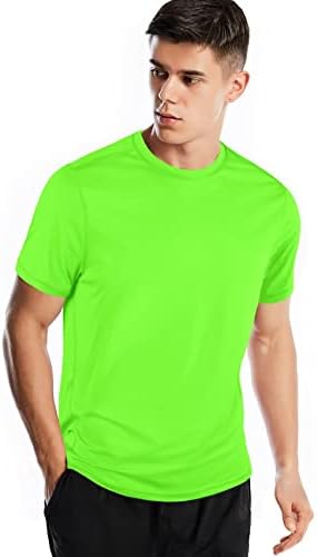 Zengjo Gym Shirts for Men-Quick Dry Workout Sport T-Shirt Short Sleeve Athletic Fit Running Top Wicking Active Tees