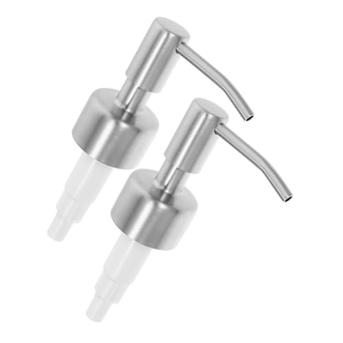 ERINGOGO 2Pcs Pump Head for Lotion Soap Dispenser Thread Design Manual Hand Press Operation Liquid Dispenser for Hotels Bathrooms