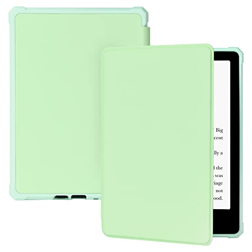 Image of COO Case for 6.8 inch Kindle Paperwhite 11th Gen, PU Leather Smart Cover with Auto Sleep /Wake (Green)