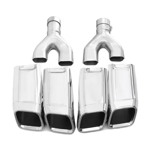 Sortie d'échappement courte pour modification tuyau Range Rover Executive 13-17 argent