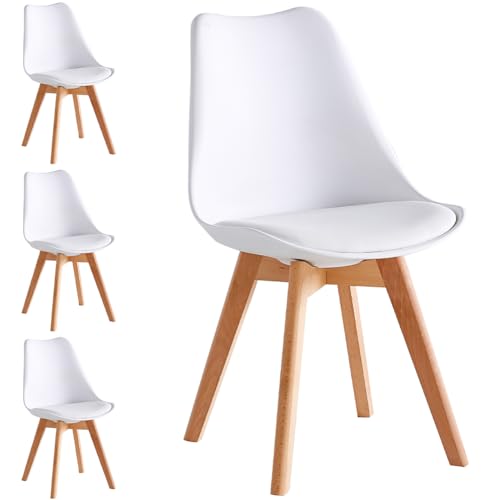 Dal design nordico e raffinato, questo delizioso set da 4 poltrone si adattano perfettamente a qualsiasi tipo di arredamento sia esso classico o moderno valorizzando quest'ultimo rendendolo davvero speciale.