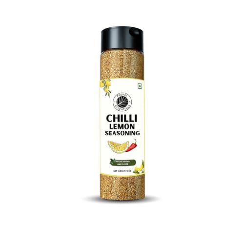 Image of Peepal Essentials chilli Lemon Seasoning for popcorn /Fries /Roasted Almonds /Grilled Corn, Gluten-Free /vegan, pure & natural