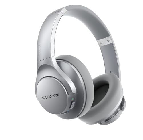 Image of Soundcore Anker Life Q20 Hybrid Active Noise Cancelling Headphones, Wireless Over Ear Bluetooth Headphones, 70H Playtime, Hi-Res Audio, Deep Bass, Memory Foam Ear Cups, Travel, Office, USB-C Charging