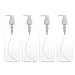 TOPBATHY 4 STÜCKE 500 ml Nachfüllbare Pumpflaschen Ätherisches Öl Spender Flüssige Make-Up Flaschen (Transparente Flasche und Transparente Pumpe)
