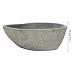 vidaXL Waschbecken Flussstein Naturstein Aufsatzwaschbecken Waschschale Waschtisch Handwaschbecken Bad Waschplatz Badezimmer Oval 37-46cm