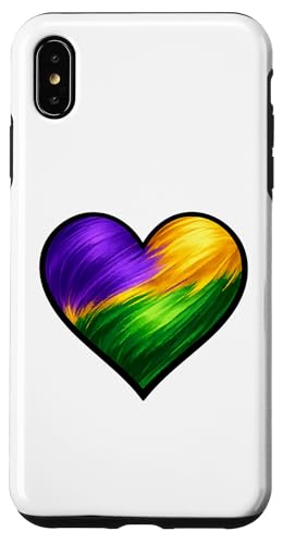 Mardi Gras �n�[�g�V���c �p�[�v�� �O���[�� �S�[���h �y�C���g �X�g���[�N�f�U�C�� �X�}�z�P�[�X iPhone XS Max �p