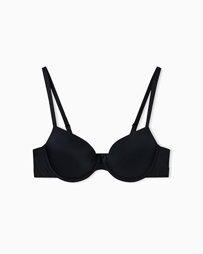 Emporio Armani Woman's Iconic Microfiber Push UP Bra Black 34A
