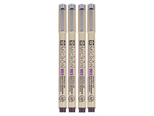 SAKURA PIGMA MICRON BLACK OPEN STOCK, PACK OF 4 PENS (003)-image-11