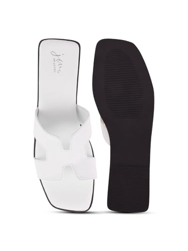 Image of JM LOOKS Women's Open-Toe Slip-On Flat Sandals