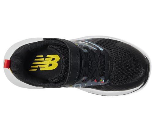 New Balance YTRAVHB2 Running Shoe, Black/Blast Red/Team Sky Blue, 2 US Unisex Little Kid