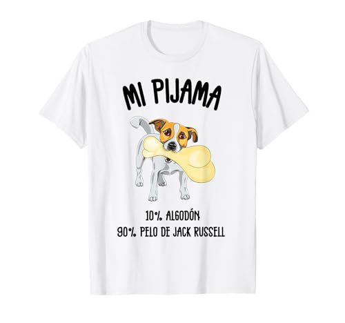 Imagen de Perro Jack Russell Regalo Humor Pijama Camiseta