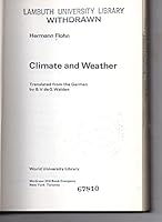 Climate and Weather; Translated From the German By B. V. Deg. Walden; B00JCVGAWU Book Cover
