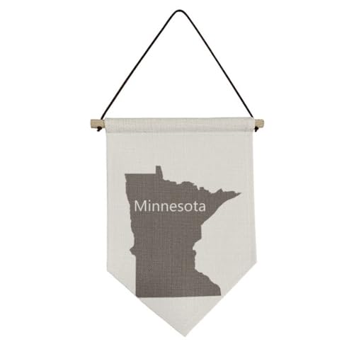 Toile drapeau suspendu Minnesota Ameusa no/no décoration murale
