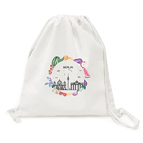Sac en tissu pliable Allemagne Berlin pour fruits et légumes écoresponsable