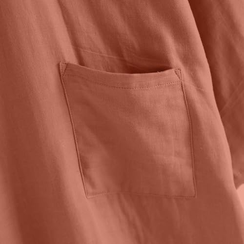 Men's Seersucker Bathrobe With Pockets Cotton Bathrobe Lightweight Classic Nightgown Loose Comfortable Loungewear Pjs4