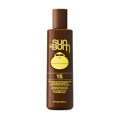 Sun Bum SPF 15 Browning Body Lotion - Water-Resistant Broad Spectrum Moisturizing Tanning Lotion...