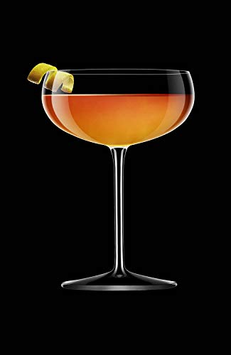 Luigi Bormioli Glass Talismano 10.25, Set Of 4 Coupe Champagne/Sherbet Stem, 4 Count (Pack Of 1), Clear #TOP1