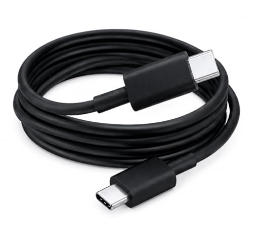Image of 25W Type C To C PD Ultra-Fast Cable | High Speed Data Transfer | Compatible with Samsung M35 /M15 /F15 /A15 /A14 /M14 /F14 /M34 /F34 /A34 /A54 /S21 Fe /S22 /S23 /S24 /S25Plus | Original Charging Speed | Black