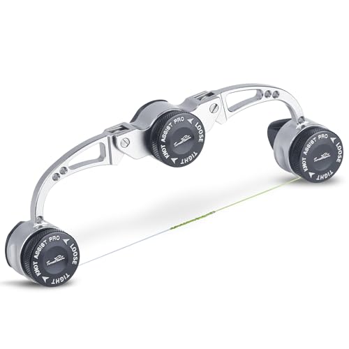 FG Knot Assist Tool，Knot Assist GT Knotter Leader Connection Knot Assist 2.0 for FG Knot Braided Line to Leader Connection Fishing Knot Tying Tool for Braid to Monofilament Leade (Silver)