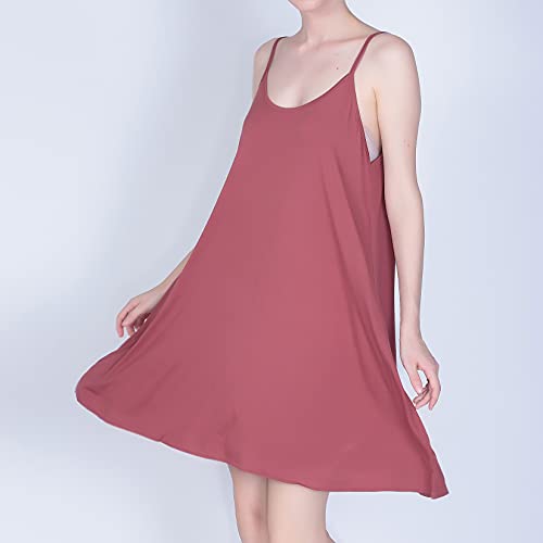 Image of Lu's Chic Women's Nightgown Cami Cotton Sleepwear Plus Size Sleeveless Loungewear