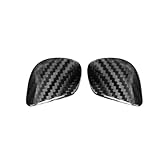 GRZPCJZM Adhesivo for el panel de la palanca de cambios de fibra de carbono real compatible con Polo Golf 4 6 7 Passat B6 B5 B7 B8 Touareg Beetle(Black Carbon)