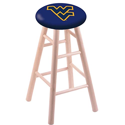 Holland Bar Stool Co. Maple Bar Stool in Natural Finish with West Virginia Seat by The