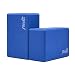 Fledo Yoga Blocks (Set of 2) 9"x6"x4" - Eco-friendly EVA Foam Brick, Featherweight and Comfy - Provides Stability and Balance - Ideal for Exercise, Pilates, Workout, Fitness & Gym (Blue)