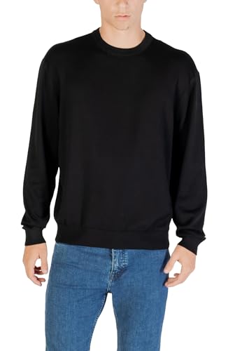 Jersey Armani Exchange azul para hombre modelo XM001278 AF10454 de punto fino