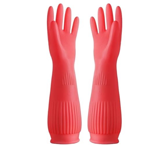 Gants de vaisselle extra-longs anti-infiltration pour laver sans se mouiller