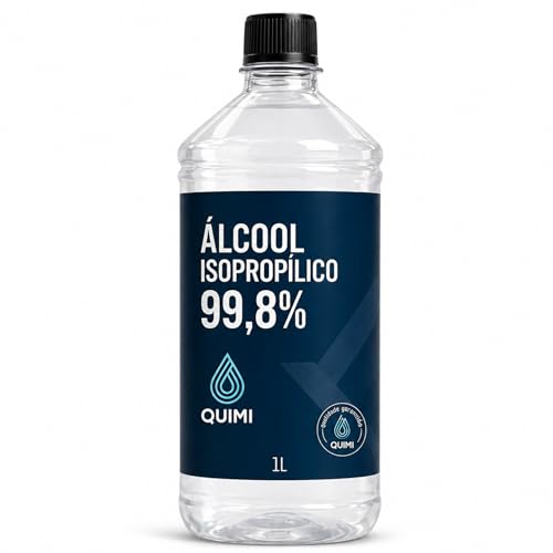 Álcool Isopropílico Linha Premium 99,8% Quimi Vida 1L- Limpeza Profissional em Quantidade Econômica e Uso Diversos