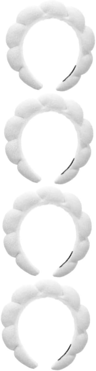 4 pezzi twist spugna fascia esponjas para maquillaje fascia gonfia conchiglia fascia for spong fascia for capelli fascia for capelli da sposa cravatte for capelli for donna salone bianco tessuto pregi