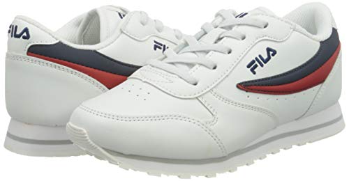 FILA Baskets Orbit pour enfant, chaussures unisexes blanches style rétro - 7