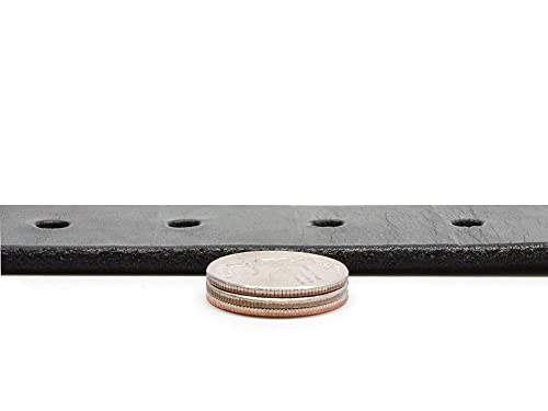 AJ's Gun Belt - USA-Made Black Bridle Leather Belt with Certified Nickel Free Titanium Buckle2