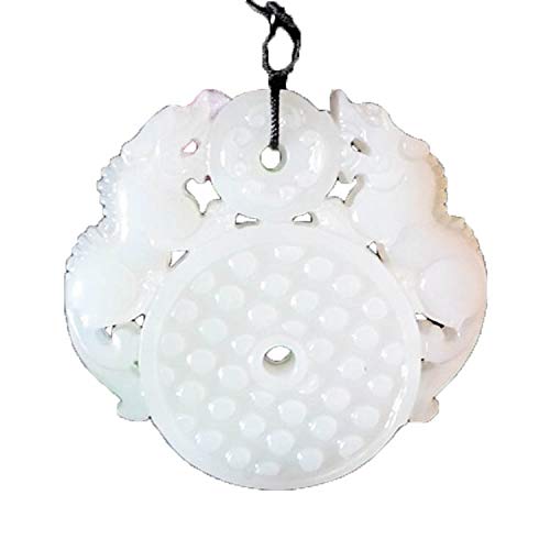 Collier jade blanc Hotan pendentif précieux idée cadeau d'anniversaire mémorable