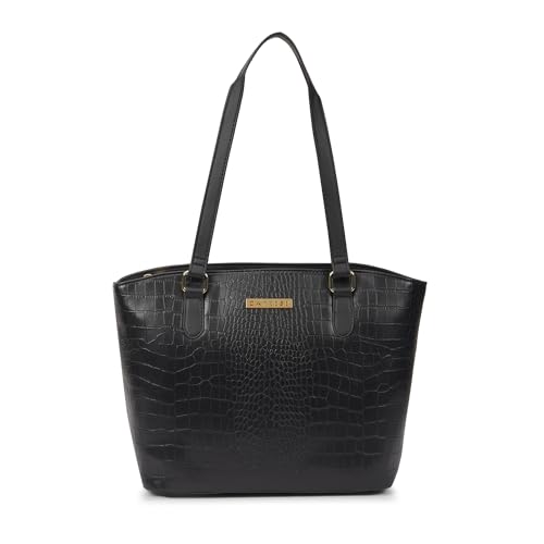 Image of Caprese York Medium Tote Bag for Women | Stylish, Durable, Multi-Compartment Design for Work, Travel, Shopping | Large Capacity, Comfortable Straps, Ideal for Tab & Essentials