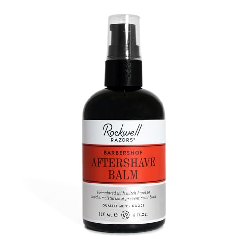 Rockwell Post-Shave Balm, Classic Barber Shop Scent | Formulated with Soothing Witch Hazel, Moisturizing Shea Butter, Natural Hemp, Coconut, Jojoba & Argan Oil | Ideal for All Skin Types