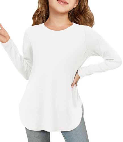 Haloumoning Mädchen Langarmshirt Kinder Rundhals Langarm T-Shirt...