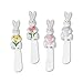 Wine Things Easter Bunny Resin Cheese Spreaders (Set of 4), White