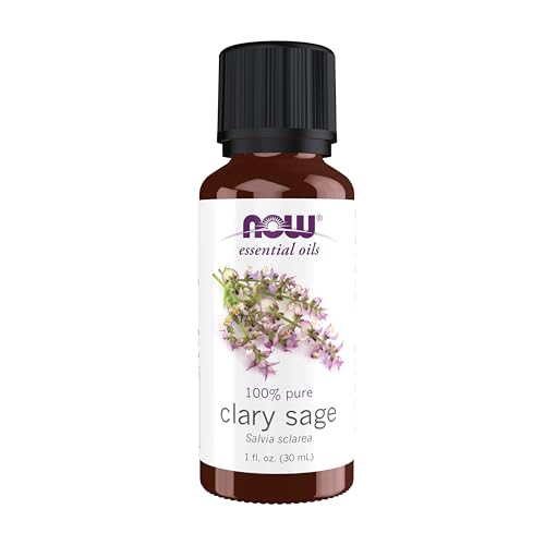 NOW Essential Oils, Clary Sage Oil, Focusing Aromatherapy Scent, Steam Distilled, 100% Pure, Vegan,...
